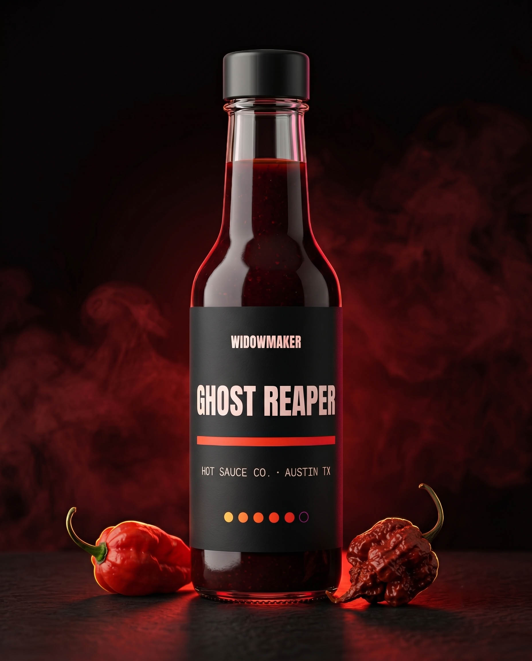 Ghost Reaper hot sauce bottle